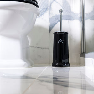 scopino per WC in metallo cromato 1
