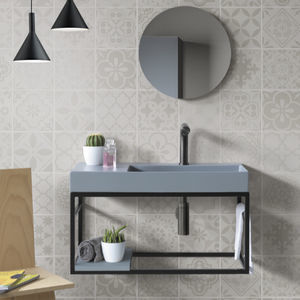 supporto per lavabo in metallo