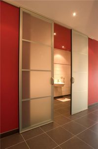 porta per cabina armadio in alluminio