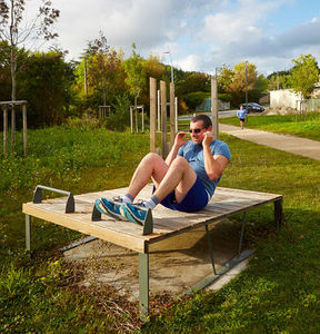 panca addominali da giardino