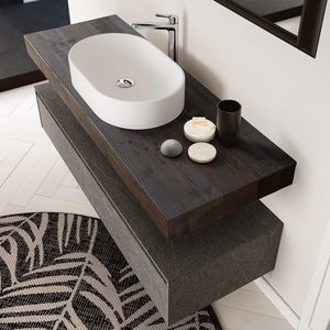piano lavabo in legno 1