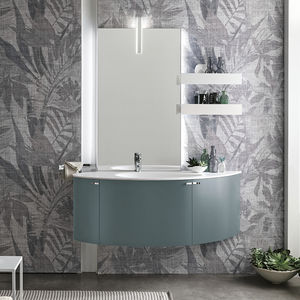 mobile lavabo sospeso / in legno / moderno / con cassetti