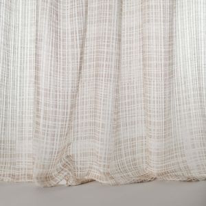 tendina voile con motivi geometrici