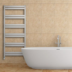 scaldasalviette ad acqua calda / elettrico / in acciaio inox / moderno