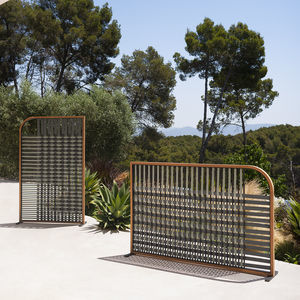 Paravento Da Giardino In Metallo Con Effeto Ruggine - 162x53 Cm - Recinzione Frangivista Decorativa Resistente Alle Intemperie - 2