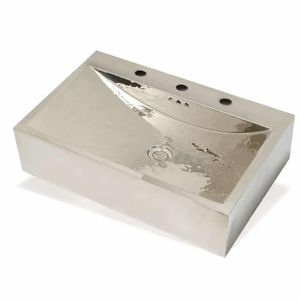 lavabo da appoggio / rettangolare / in rame / moderno