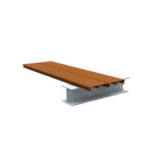 listone per esterno in acciaio COR-TEN® 1