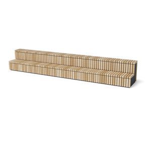 panca per spazi pubblici in corten 1
