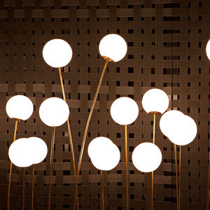 lampada da terra / moderna / in ottone / in policarbonato