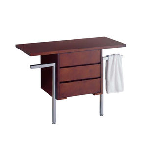 supporto per lavabo in legno / in acciaio inossidabile