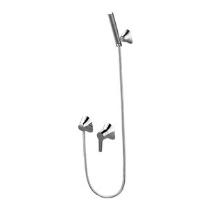 miscelatore da doccia / da incasso / in metallo cromato / da bagno
