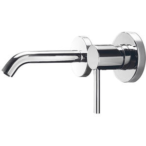 miscelatore per lavabo / da incasso / in metallo cromato / da bagno