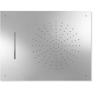 soffione doccia da incasso a soffitto / rettangolare / a pioggia