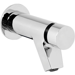 miscelatore per lavabo / da incasso / in metallo cromato / temporizzato