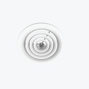diffusore a dislocamento d'aria a soffitto