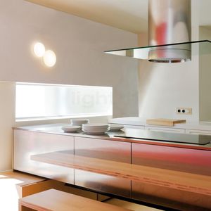 applique moderna / in vetro soffiato / LED / a lampada fluorescente