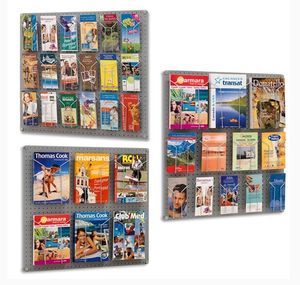 espositore da parete / per opuscoli / in metallo / per negozio