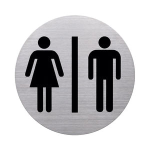 pittogramma per porte in acciaio inossidabile