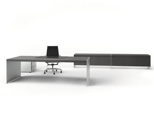 scrivania direzionale / impiallacciata in legno / in laminato / moderna