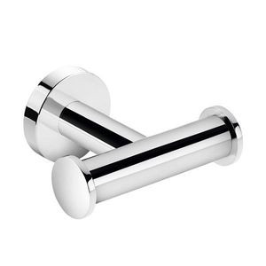 appendiabiti da parete moderno / in ottone cromato / doppio / da bagno