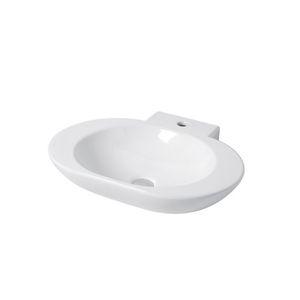 lavabo da appoggio / ovale / in ceramica / moderno