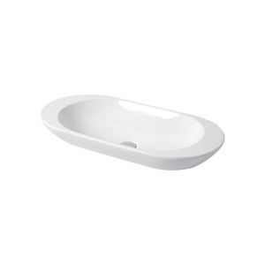 lavabo da appoggio / ovale / in ceramica / moderno