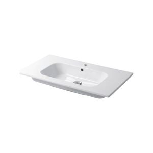 lavabo da incasso / quadrato / in ceramica / moderno