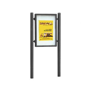 cartello pubblicitario da esterno / in acciaio galvanizzato / in alluminio anodizzato / in ghisa di alluminio