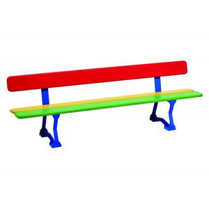 panca da giardino / moderna / in legno / in ghisa