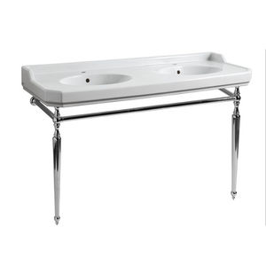 supporto per lavabo in metallo