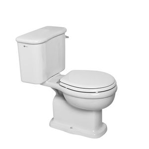 WC monoblocco / in ceramica / con maniglia a leva
