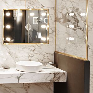 specchio da bagno a muro