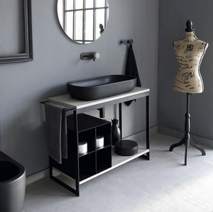 supporto per lavabo in metallo