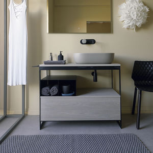 supporto per lavabo in metallo