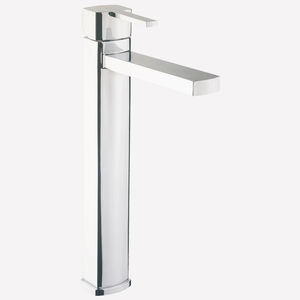 miscelatore per lavabo / in metallo cromato / da bagno / 1 foro