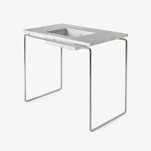 supporto per lavabo in acciaio inossidabile