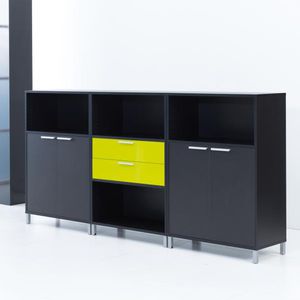 armadio classificatore basso / alto / in legno / con sportello battente