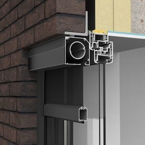tenda avvolgibile a bande verticali