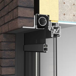 tenda avvolgibile a bande verticali