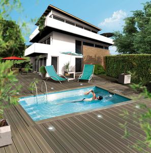 piscina in cassaforma in polimero / interrata / in calcestruzzo / da esterno