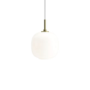 lampada a sospensione / moderna / in ottone / in vetro soffiato