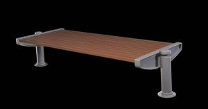 panca pubblica / moderna / in legno / in metallo