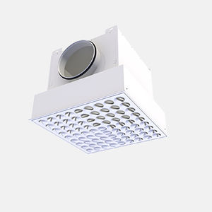 diffusore a dislocamento d'aria a soffitto / quadrato