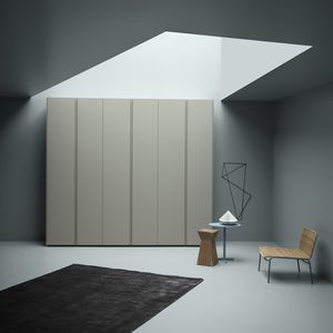 armadio moderno / in legno laccato / in frassino / con ante battenti
