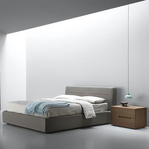 letto matrimoniale / moderno / imbottito / con testiera