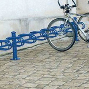 rastrelliera per biciclette a pavimento