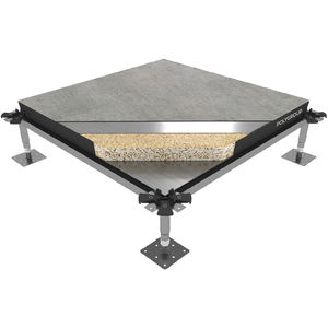 pavimento sopraelevato in legno / in acciaio galvanizzato / in PVC / in agglomerato