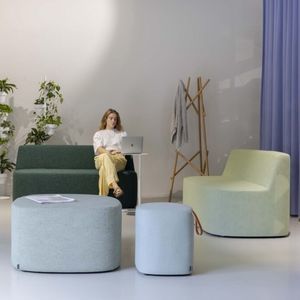 pouf contemporaneo