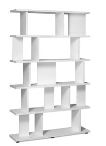 libreria moderna / per ufficio / in quercia / in legno massiccio