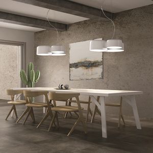lampada a sospensione / moderna / in metallo / in acrilico